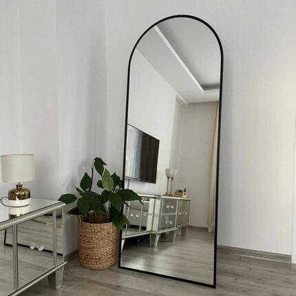 Tall Metal Frame Stand Mirror