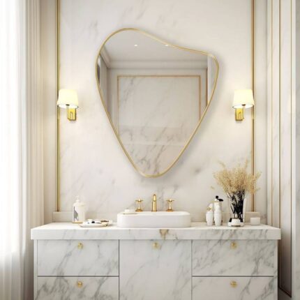 Gold Aluminium Frame Mirror
